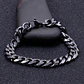 Pulsera Cadena Cubana Vintage 10mm., Acero Inoxidable - Miniatura 7