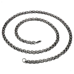 Collar Cadena Verona, Acero Inoxidable Vintage, Hombre