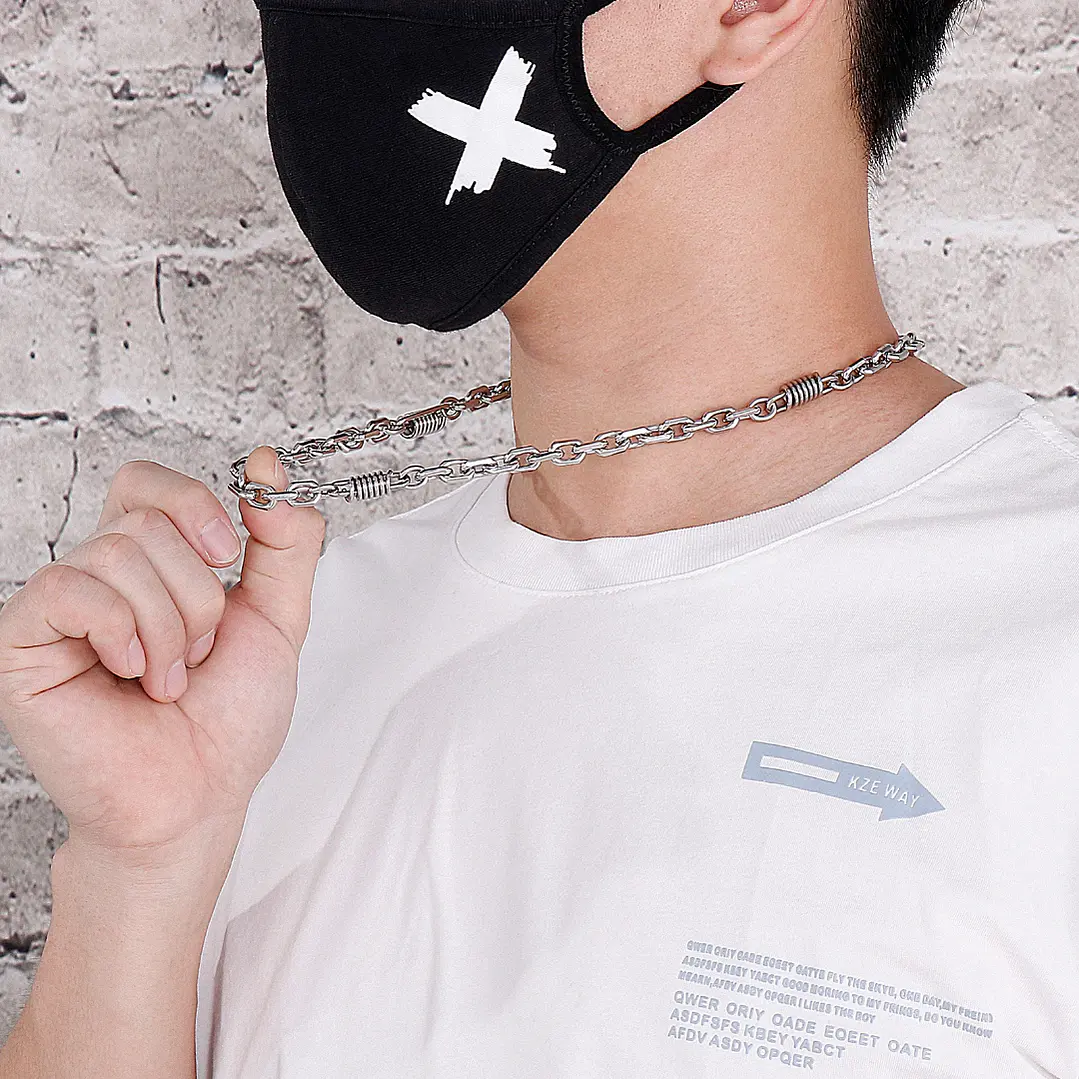 Collar Cadena Barcelona, Acero Inoxidable, Hombre 3