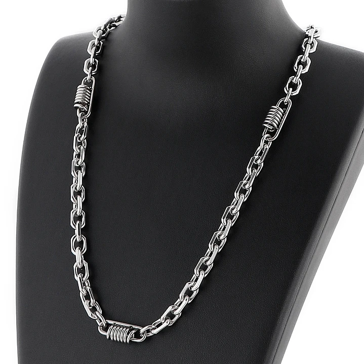 Collar Cadena Barcelona, Acero Inoxidable, Hombre 2