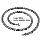 Collar Cadena Milán, Acero Inoxidable Vintage, Hombre - Miniatura 6