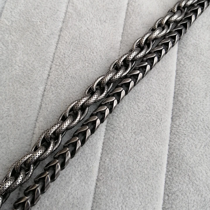 Pulsera Doble Cadena Vedder, Acero Inoxidable, Hombre 7