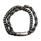 Pulsera Doble Cadena Vedder, Acero Inoxidable, Hombre - Miniatura 1