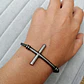 Pulsera Cruz, Acero Inoxidable Vintage, Hombre - Miniatura 2