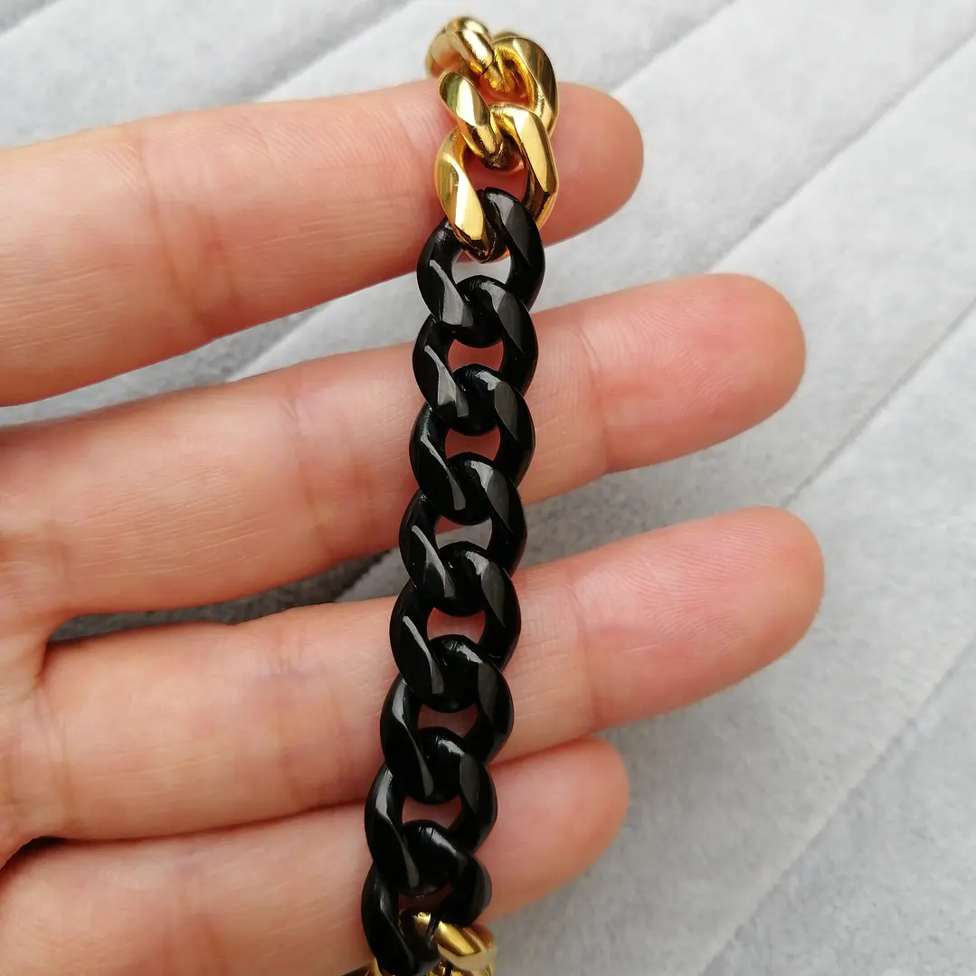Pulsera Black and Gold, Acero Inoxidable 316L, Hombre 3