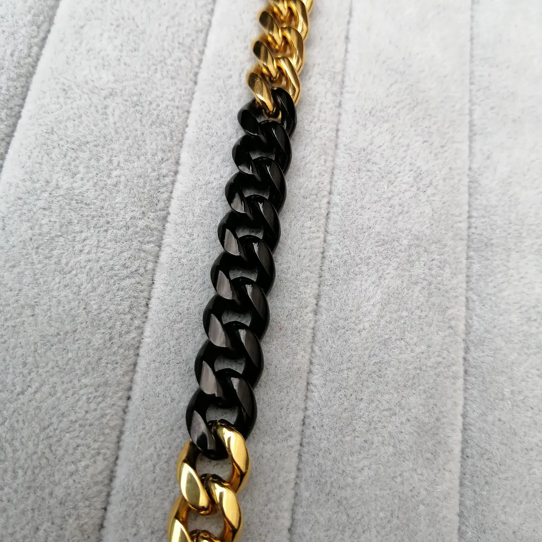 Pulsera Black and Gold, Acero Inoxidable 316L, Hombre 4