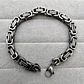 Pulsera Cuadrada Edimburgo 7mm., Acero Inoxidable Vintage - Miniatura 8