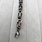 Pulsera Cuadrada Edimburgo 6mm., Acero Inoxidable Vintage - Miniatura 5