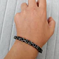 Pulsera Cuadrada Valencia 7mm., Acero Inoxidable Vintage - Miniatura 2