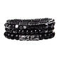 Conjunto Pulseras Piedras Naturales Black and Grey, Hombre - Miniatura 1