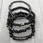 Conjunto Pulseras Piedras Naturales Black and Grey, Hombre - Miniatura 4