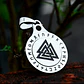 Collar Vikingo Valknut Spinner Giratorio, Hombre Mujer - Miniatura 2