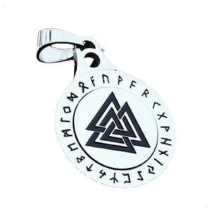 Collar Vikingo Valknut Spinner Giratorio, Hombre Mujer