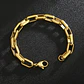 Pulsera Cadena Gold 9mm, Acero Inoxidable, Hombre - Miniatura 2