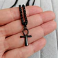 Collar Doble Cadena Con Cruz, Acero Inoxidable, Hombre - Miniatura 3