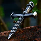 Collar Cruz con Calaveras, Acero Inoxidable Vintage, Hombre - Miniatura 4
