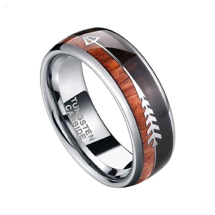 Anillo Tungsteno Eternal Arrow 8mm, Máxima Resistencia 1
