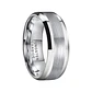 Anillo Tungsteno Eclipse Silver 8mm, Compromiso Premium - Miniatura 1