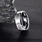 Anillo Tungsteno Eclipse Silver 8mm, Compromiso Premium - Miniatura 2