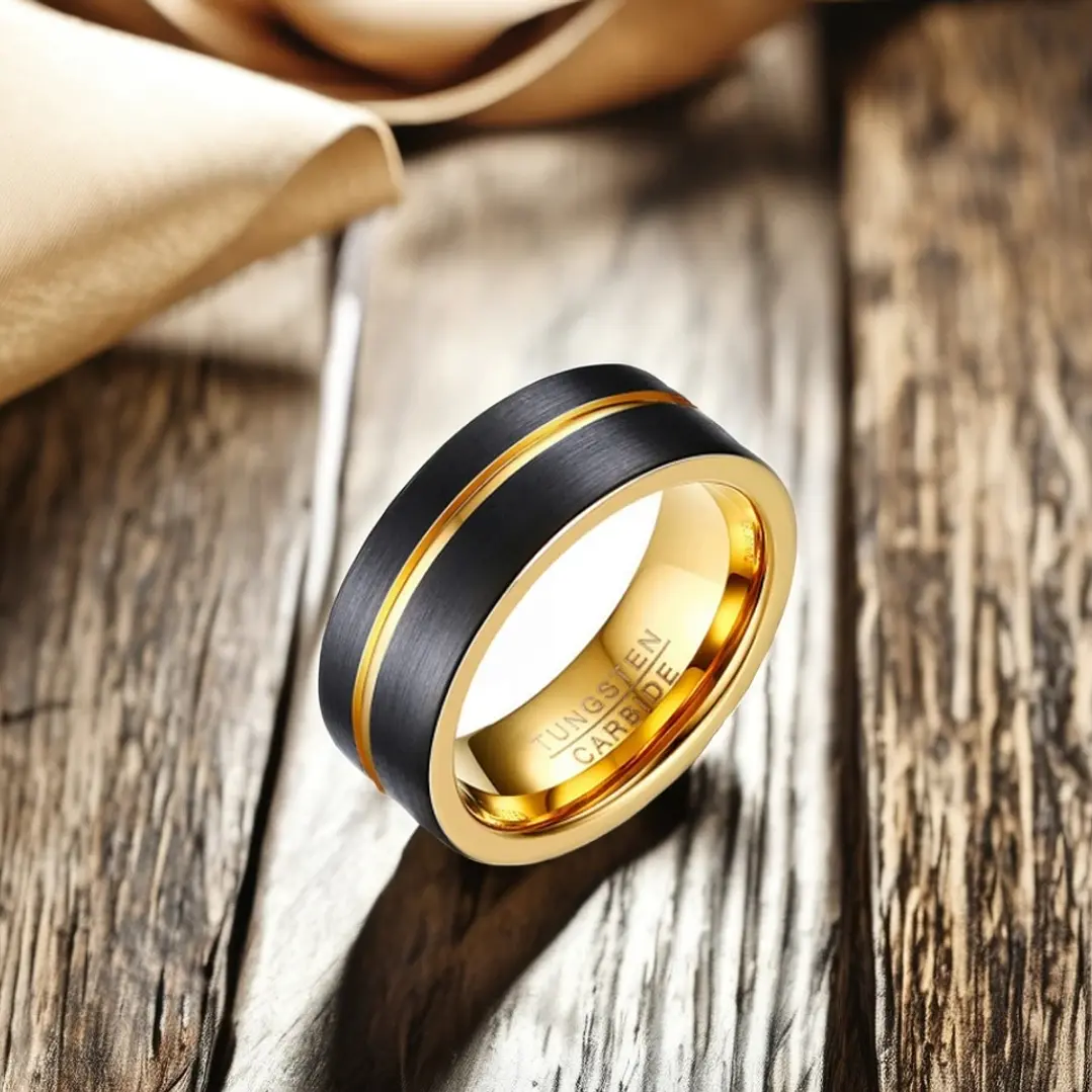 Anillo Compromiso Tungsteno 8mm Fidelis, Ultra Resistente  3