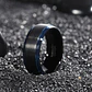 Anillo Tungsteno Hombre Cosmic Blue 8mm, Alta Resistencia - Miniatura 3