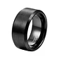 Anillo Tungsteno Black Shadow 10mm Biselado, Resistente - Miniatura 1