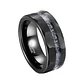 Anillo Tungsteno Infinity Line 8mm Facetado, Calidad Premium - Miniatura 1
