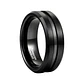 Anillo Tungsteno Black Horizon 8mm, Ultra Resistente - Miniatura 1