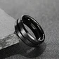 Anillo Tungsteno Black Horizon 8mm, Ultra Resistente - Miniatura 2