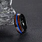 Anillo Tungsteno Noctis Blue 8mm, Estilo y Durabilidad - Miniatura 2