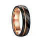 Anillo Tungsteno Infinite Rose 6mm, Compromiso Premium - Miniatura 1