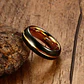 Anillo Tungsteno Midnight Gold 6mm, Estilo y Durabilidad - Miniatura 3
