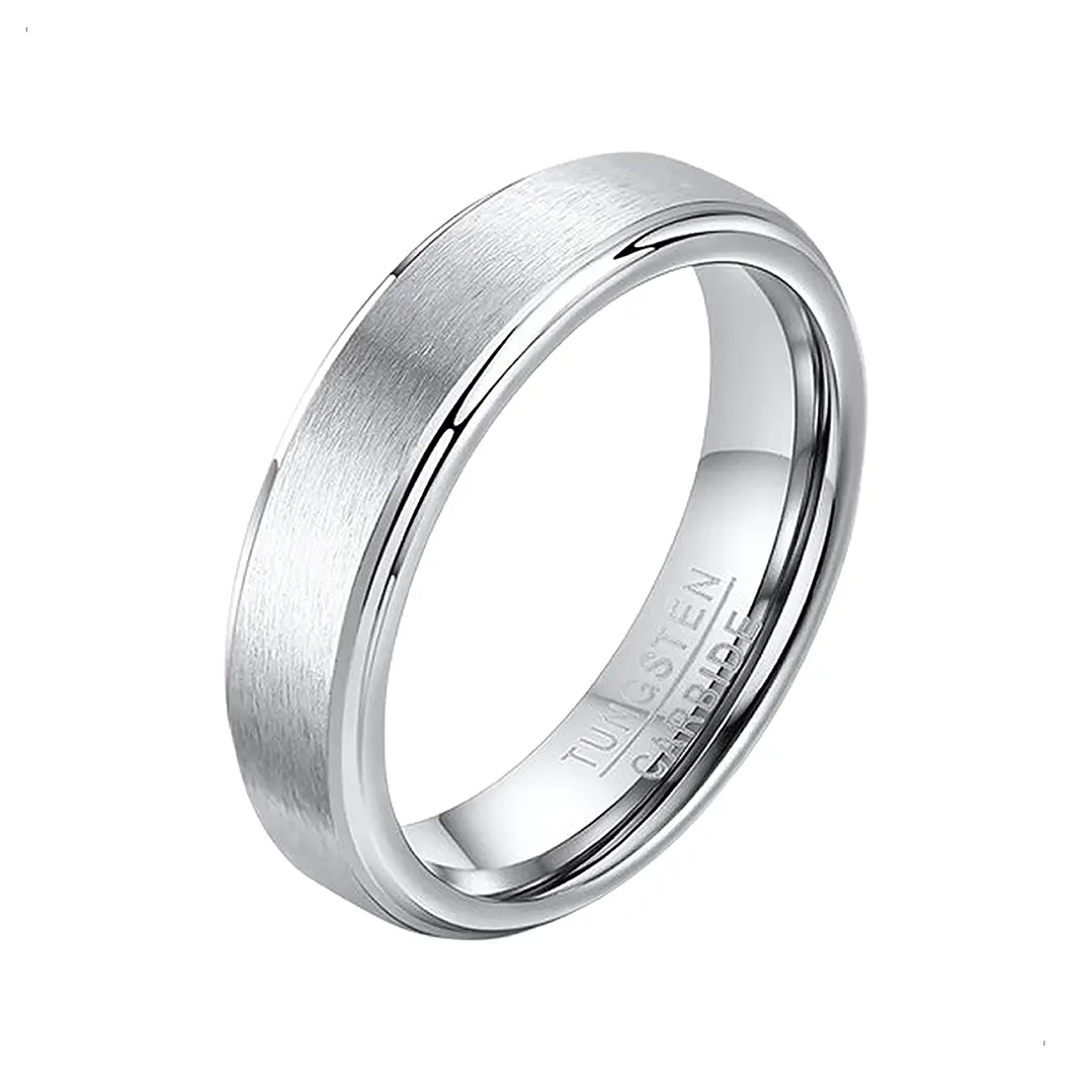 Anillo Compromiso Romantic Venecia 5mm, Tungsteno, Unisex 1