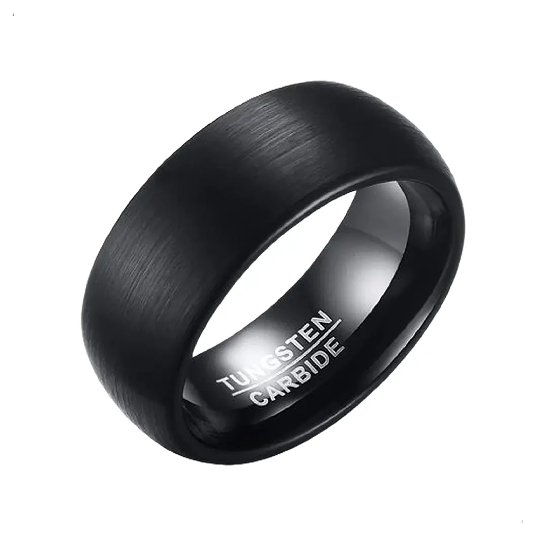 Anillo Carburo De Tungsteno, Baltimore Dark Gray 8mm, Hombre 1