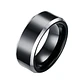 Anillo Carburo De Tungsteno, Black And Silver, Hombre - Miniatura 1