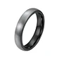 Anillo Compromiso Carburo De Tungsteno 4mm. Silver, Unisex - Miniatura 1