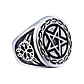 Anillo Pentagrama, Acero Inoxidable, Hombre - Miniatura 1