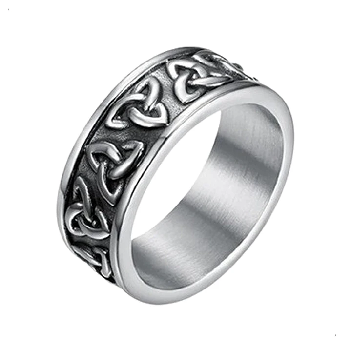 Anillo Nudos Celtas Unisex, Acero Inoxidable 1