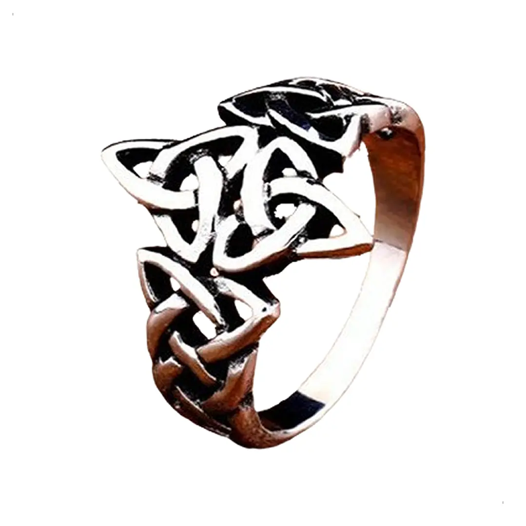 Anillo Iberia Nudos Celtas, Acero Inoxidable, Unisex 1