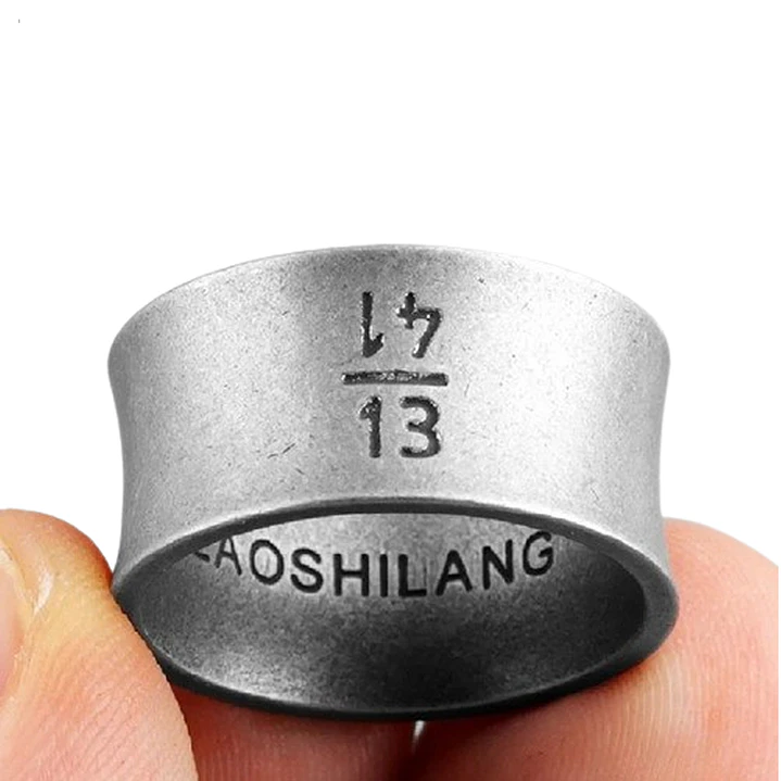 Anillo Broad, Estilo Vintage, Acero Inoxidable, Hombre 1