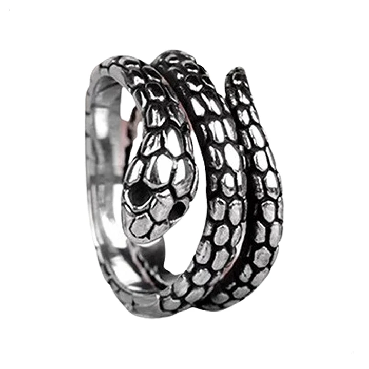 Anillo Serpiente, Acero Inoxidable, Unisex 1