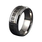 Anillo Piano Spinner Giratorio, Acero Inoxidable, Unisex - Miniatura 1