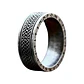 Anillo Aslaug Nudo Y Runas, Acero Inoxidable, Unisex - Miniatura 1