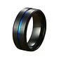 Anillo Black And Blue, Acero Inoxidable, Hombre - Miniatura 1