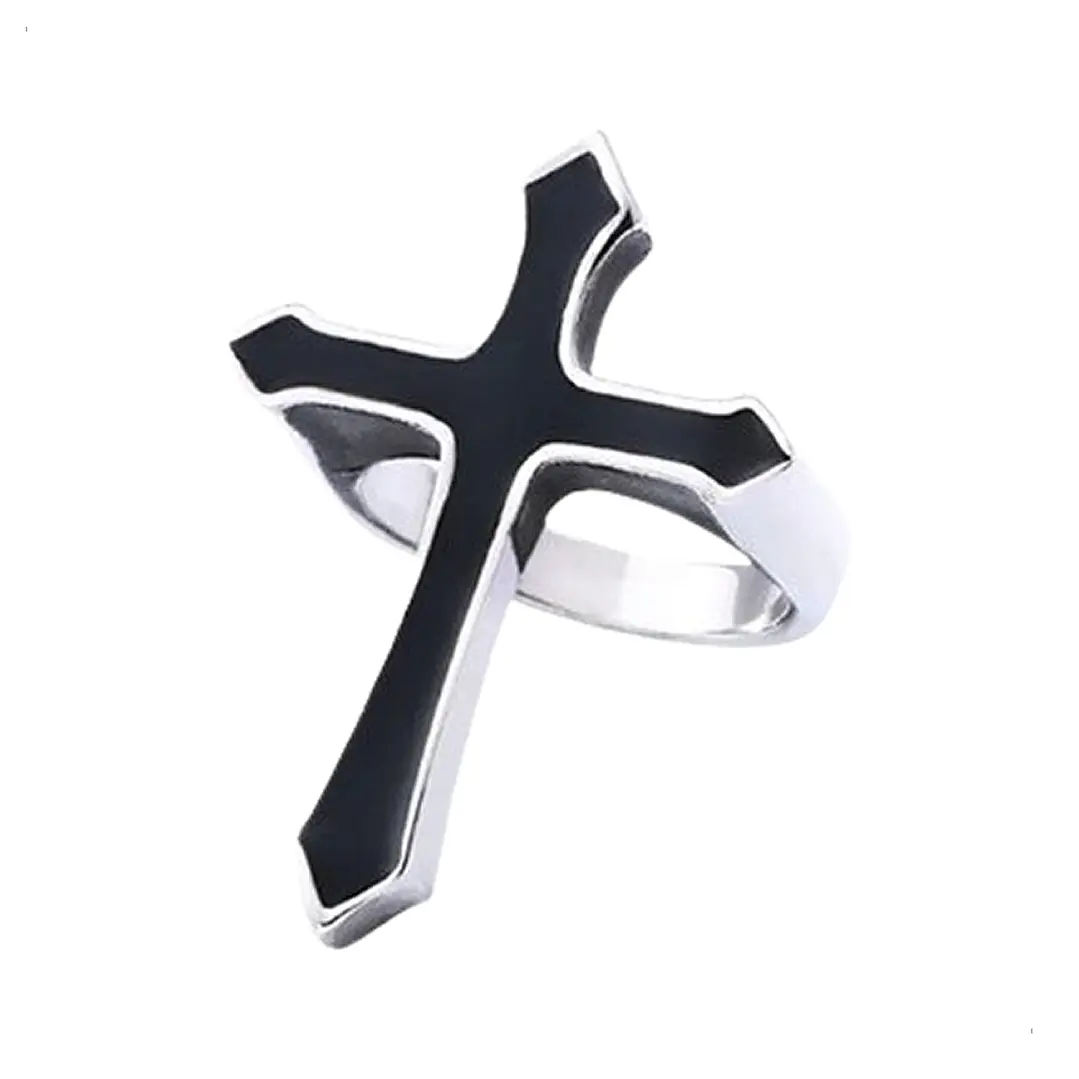 Anillo Big Cross, Acero Inoxidable, Unisex 1