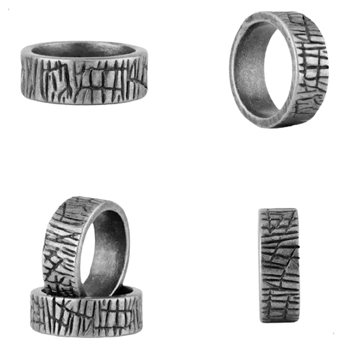 Anillo Vikingo Ubbe, Acero Inoxidable Estilo Vintage 1