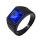 Anillo Hamburgo, Black And Blue, Acero Inoxidable, Hombre - Miniatura 1