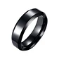 Anillo Andrew Black Bisel, Acero Inoxidable, Hombre - Miniatura 1