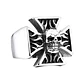 Anillo Cross Skull, Acero Inoxidable, Hombre - Miniatura 1