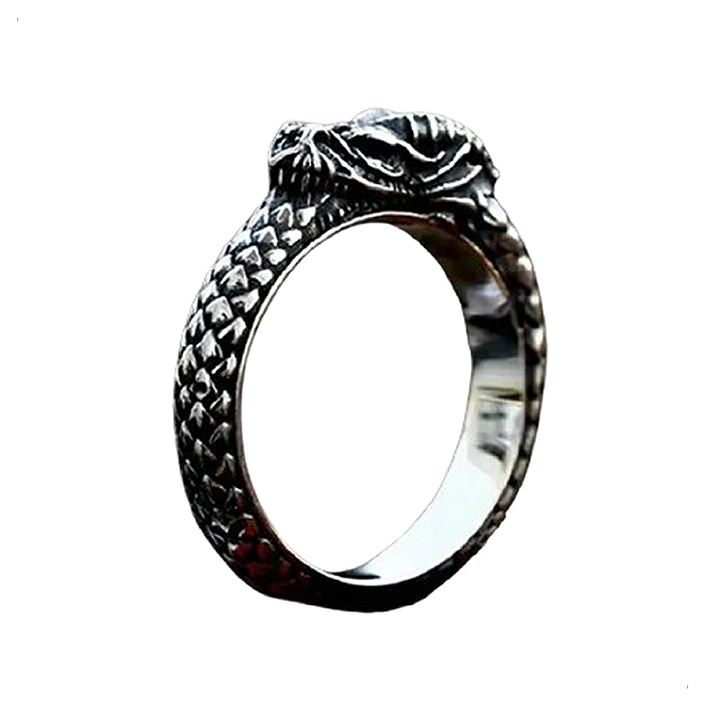 Anillo Dragón Nórdico, Acero Inoxidable, Unisex 1